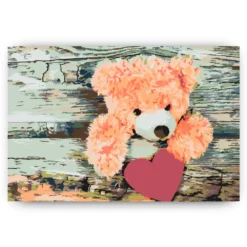 Schilderen op nummer – Teddybeer met hart – SEOS Shop ®