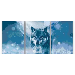 Schilderen op nummer – Winterwolf (set van 3) –SEOS Shop ®