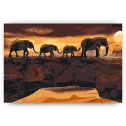 Schilderen op nummer – Zwerven met olifanten – SEOS Shop ®