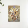 Etruskische vaas met bloemen