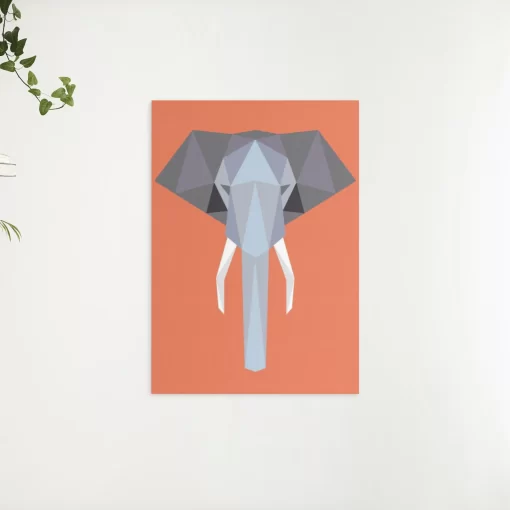 Schilderen op nummer – Polygoon olifant – SEOS Shop ®