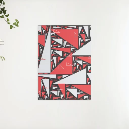 Schilderen op nummer – Rode en witte driehoeken – SEOS Shop ®