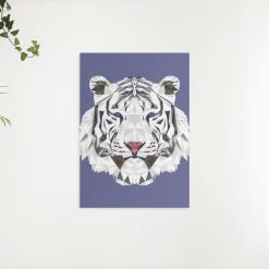 Schilderen op nummer – Witte tijger polygoon – SEOS Shop ®
