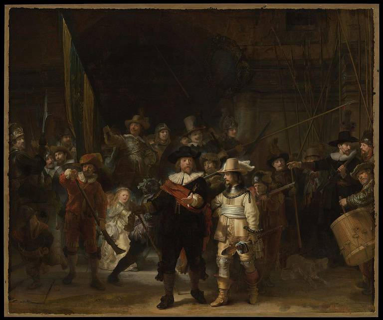 De Nachtwacht als schilderen op nummer
