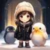 Kuiken en Penguin