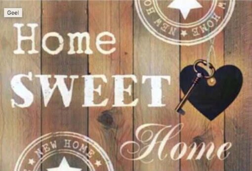 Schilderen op nummer – Home Sweet Home Hout Look – SEOS Shop ®