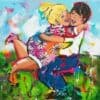 Schilderen op nummer – Man en vrouw knuffel – SEOS Shop ®