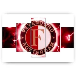 Schilderen op nummer – Feyenoord logo 5 luik – SEOS Shop ®