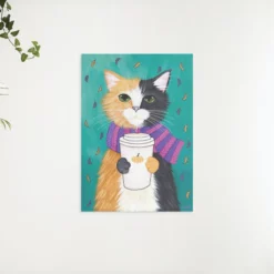 Schilderen op nummer – Getekende kat met beker – SEOS Shop ®
