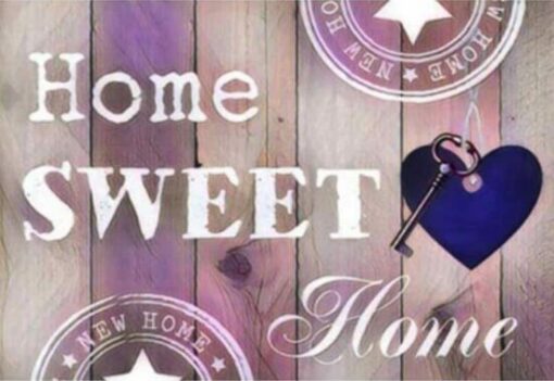 Schilderen op nummer – Home Sweet Home Licht Roze – SEOS Shop ®
