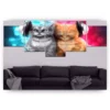 Schilderen op nummer – Katten met koptelefoon 5 luik – SEOS Shop ®