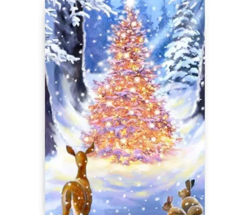 Schilderen op nummer – Kerstboom met lichtjes – SEOS Shop ®