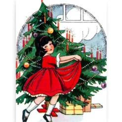 Schilderen op nummer – Kerstboom met meisje – SEOS Shop ®
