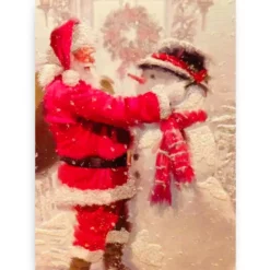 Schilderen op nummer – Kerstman met sneeuwpop – SEOS Shop ®