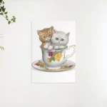 Schilderen op nummer – Kittens in een theekopje – SEOS Shop ®
