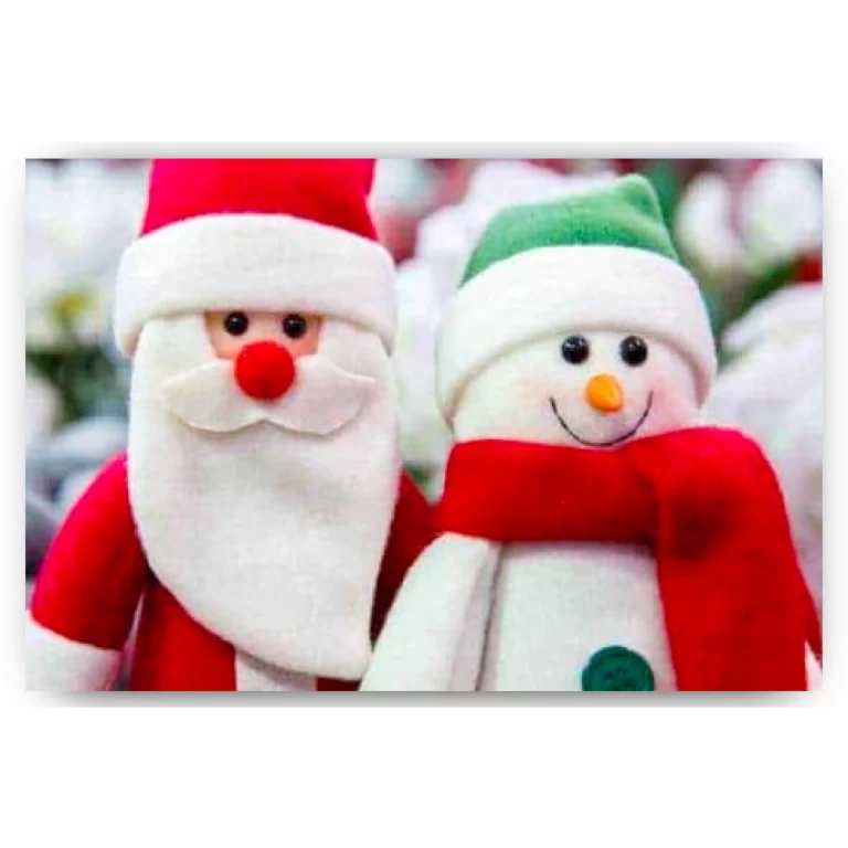 Schilderen op nummer – Kleine kerstman en kleine sneeuwpop – SEOS Shop ®