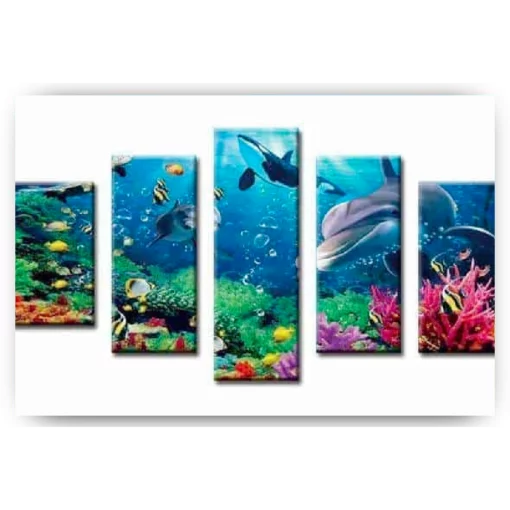 Schilderen op nummer – Mooie zeedieren 5 luik – SEOS Shop ®