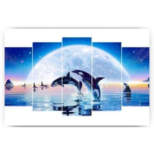 Schilderen op nummer – Orca’s in het water 5 luik – SEOS Shop ®