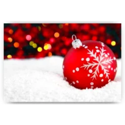 Schilderen op nummer – Rode kerstbal in sneeuw – SEOS Shop ®