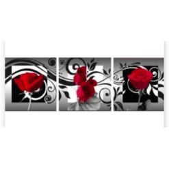 Schilderen op nummer – Rode rozen 3 luik –SEOS Shop ®