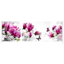 Schilderen op nummer – Roze bloemen met vlinder 3 luik –SEOS Shop ®