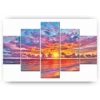 Schilderen op nummer – Schitterende zonsondergang 5 luik – SEOS Shop ®