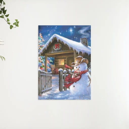 Schilderen op nummer – Sneeuwpop voor kersthuisje – SEOS Shop ®