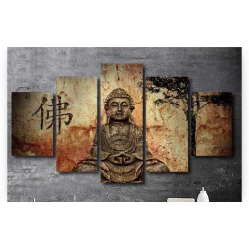 Schilderen op nummer – Spirituele Boeddha 5 luik – SEOS Shop ®