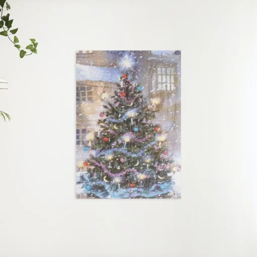 Schilderen op nummer – Versierde kerstboom in de sneeuw – SEOS Shop ®