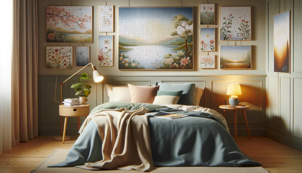 Inspirerende ideeën voor muurdecoratie in de slaapkamer met schilderen op nummer
