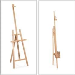 Schilderen op nummer – Schildersezel – hout – atelierezel – veldezel – verstelbaar – groot – driepoot | SEOS Shop ®