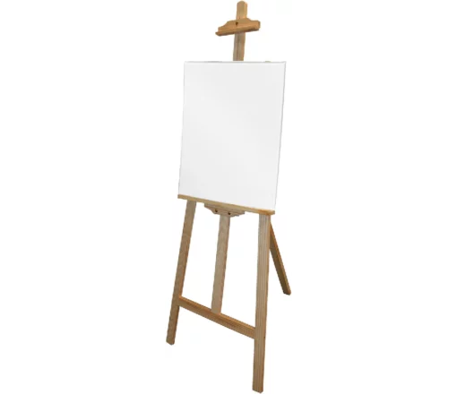 Schilderen op nummer – Schildersezel – houten schildersezel 140 cm met canvas doek 30 x 42 cm – Schilderijen maken | SEOS Shop ®