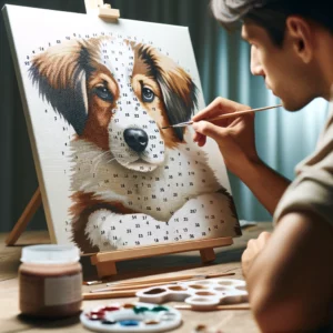 De Kalmerende Kracht Van Schilderen Op Nummer Honden