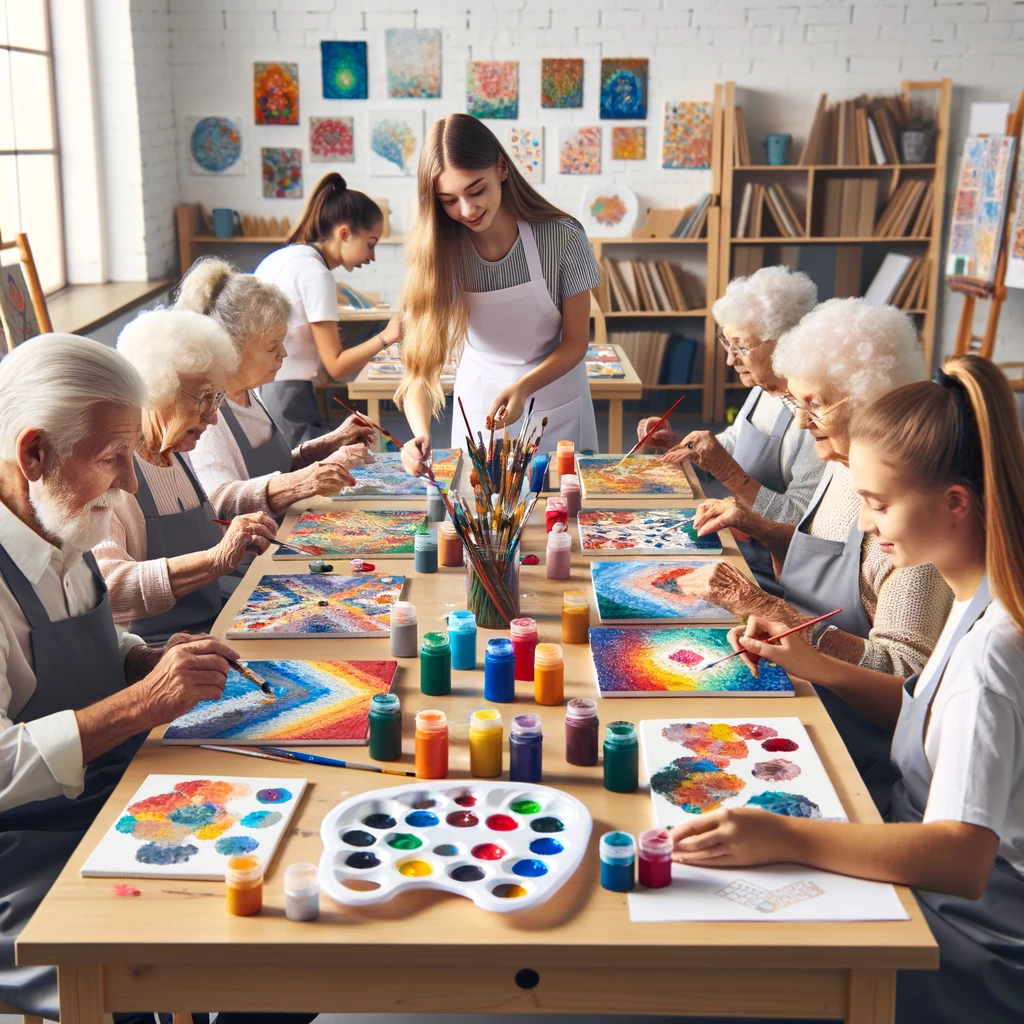 Creatieve samenwerking: hoe schilderen op nummer een brug slaat tussen generaties
