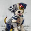 kleine puppy van stof