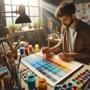 Creatieve toepassingen van kleurmengingstechnieken in gouache schilderen