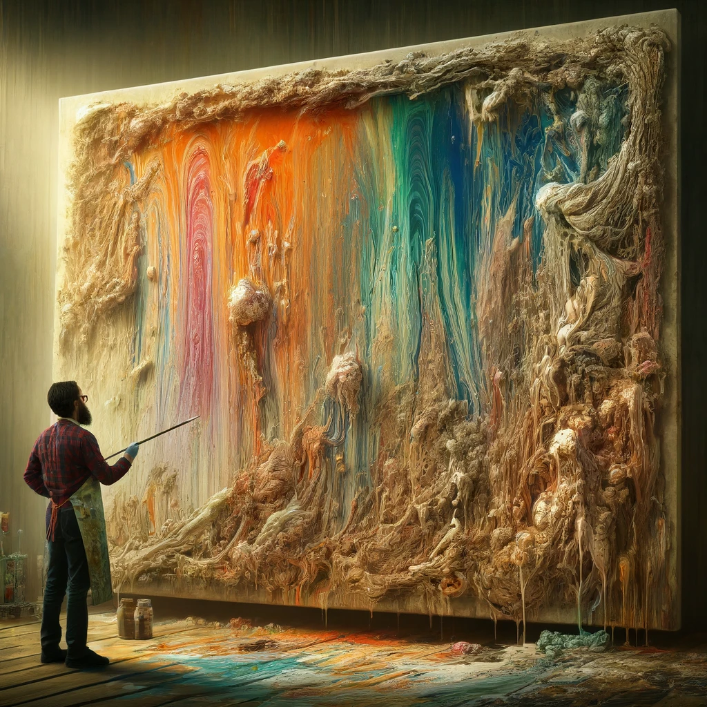 Inspiratie voor creativiteit met acrylverf gieten