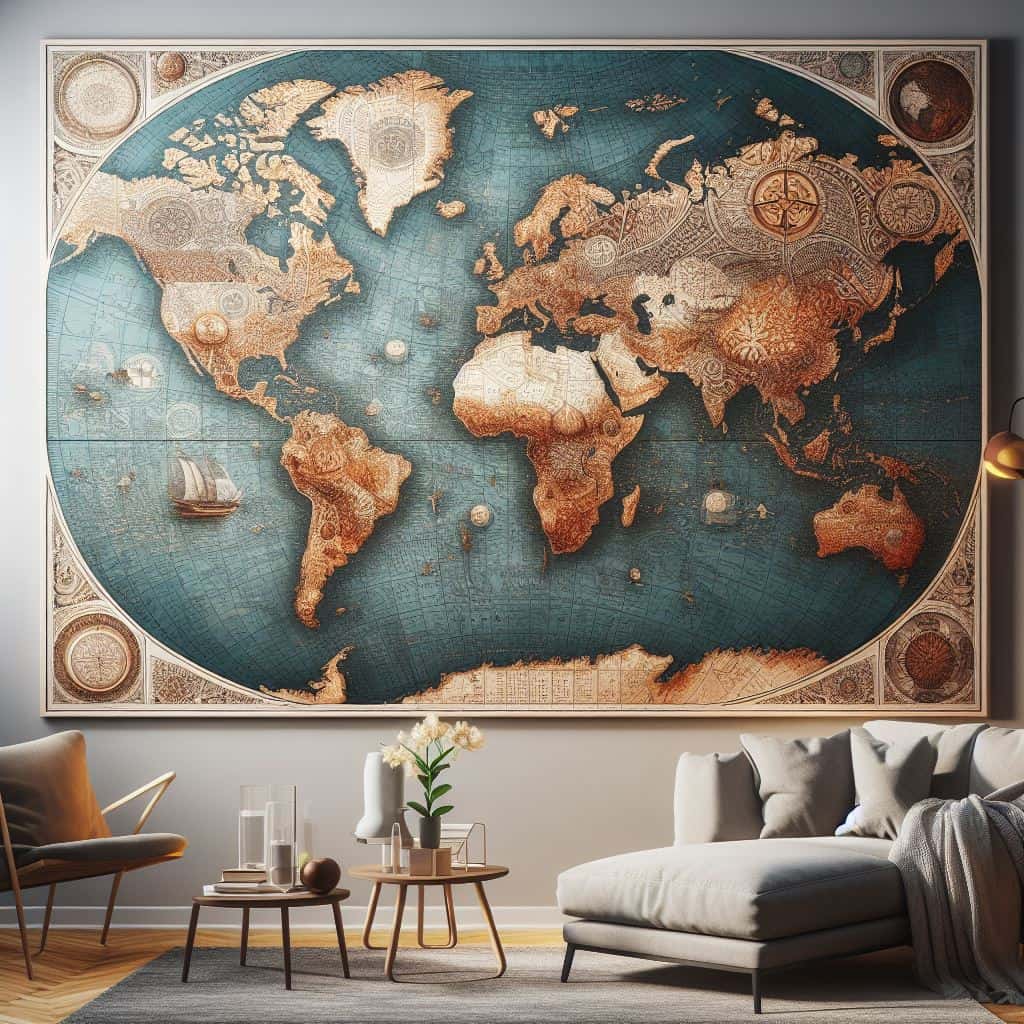 De betekenis van wereldkaarten in interieurdecoratie