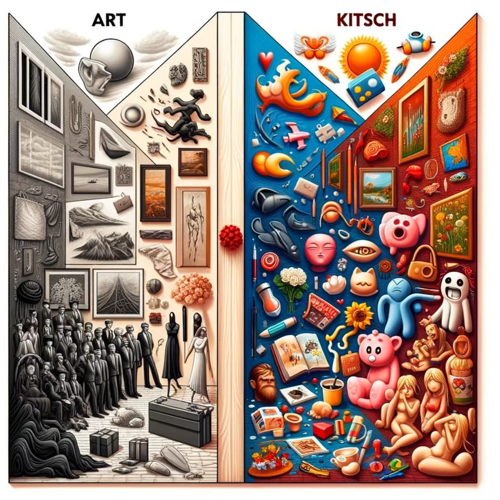 Wat is het verschil tussen kunst en kitsch?