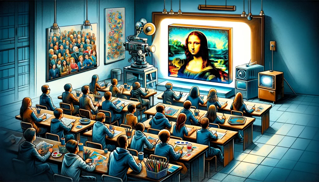 De invloed van televisie op onze perceptie van kunst en kitsch.
