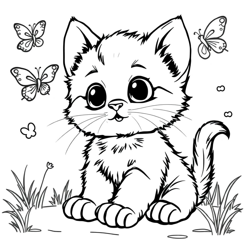 Baby Kittens Kleurplaten Kittens Kleurplaten Op Superkleurplaten nl