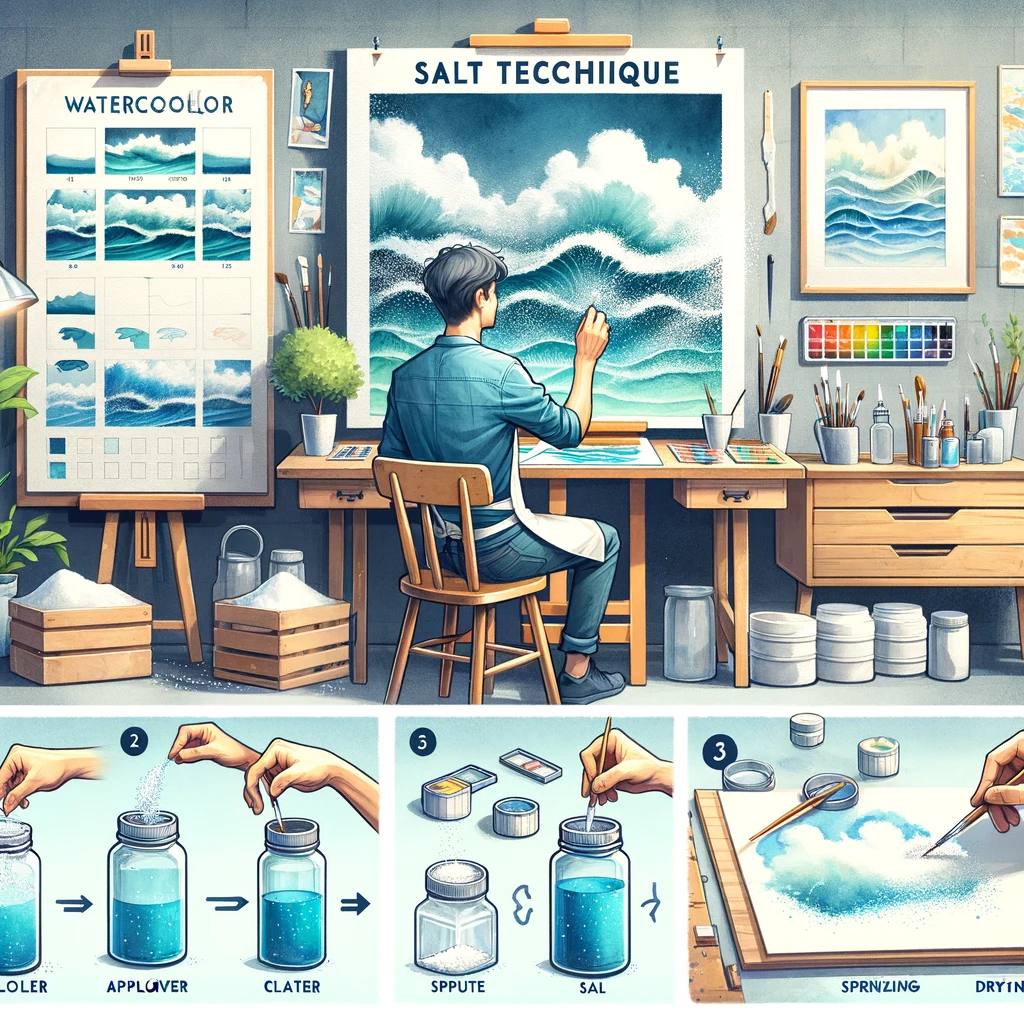 Veelvoorkomende fouten bij zouttechniek in aquarel schilderen