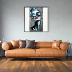 art deco hip schilderij als sfeerimpressie aan de muur