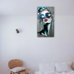 art deco hip schilderij als sfeerimpressie aan de muur