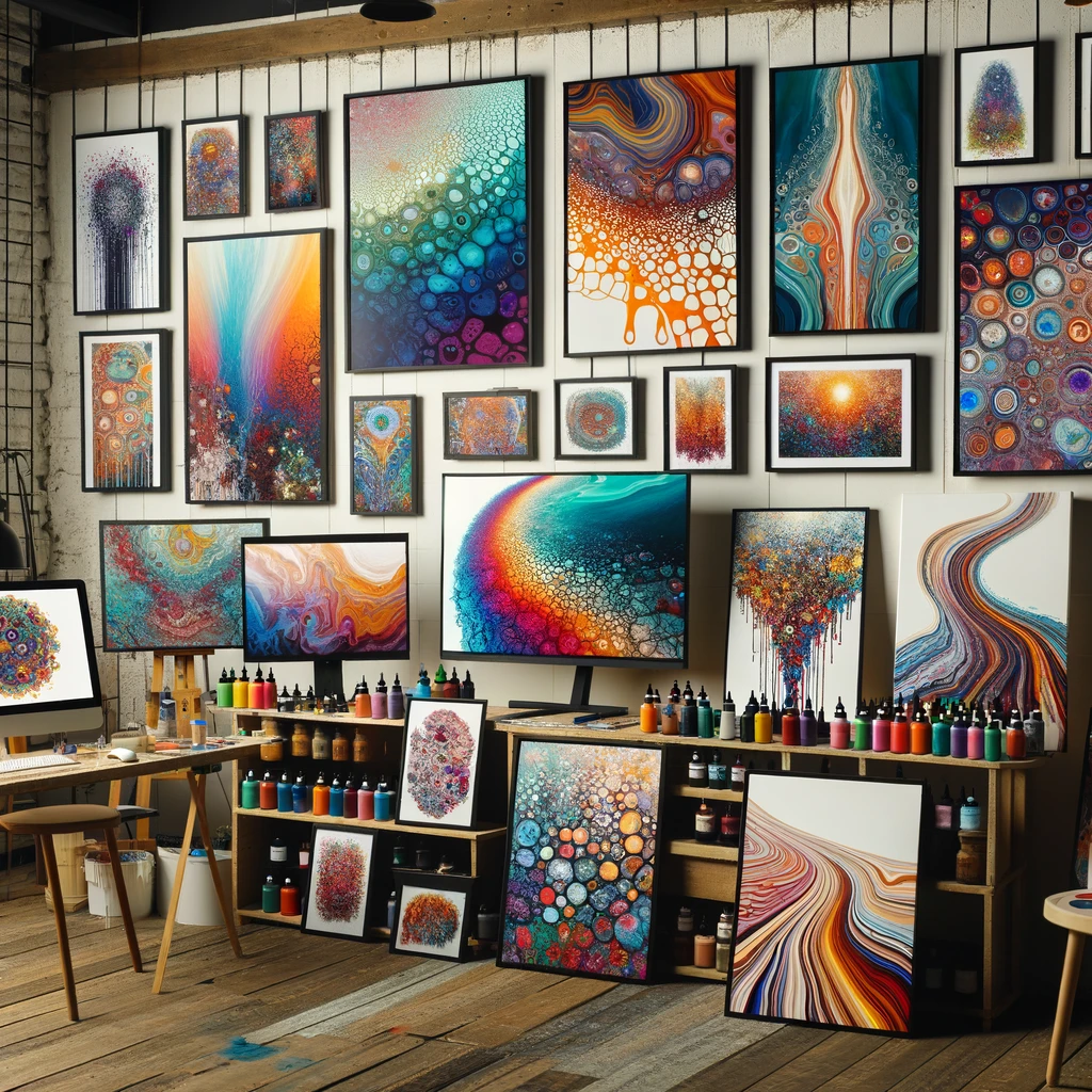 Inspirerende acrylgietfoto's en video's