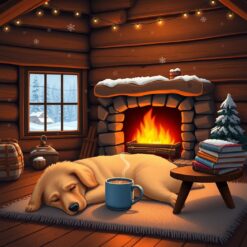 Winterse warmte bij het haardvuur