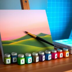 Kleurrijke Nummer Schilderij Kit voor Beginners