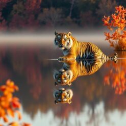 Lente met een tijger