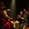Mattheüs' roeping, licht en schaduw