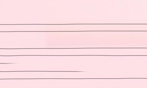 Zachte horizon in roze gloed
